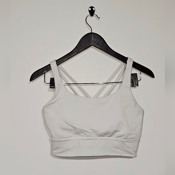 lululemon athletica Other - Lululemon Energy Bra Size 10 White And Light Grey